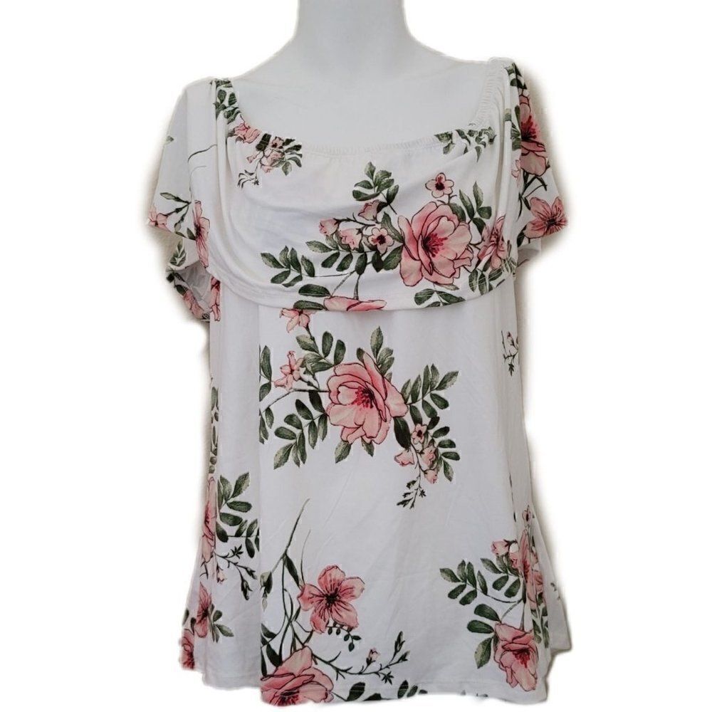 Off shoulder floral blouse so soft relaxed spring